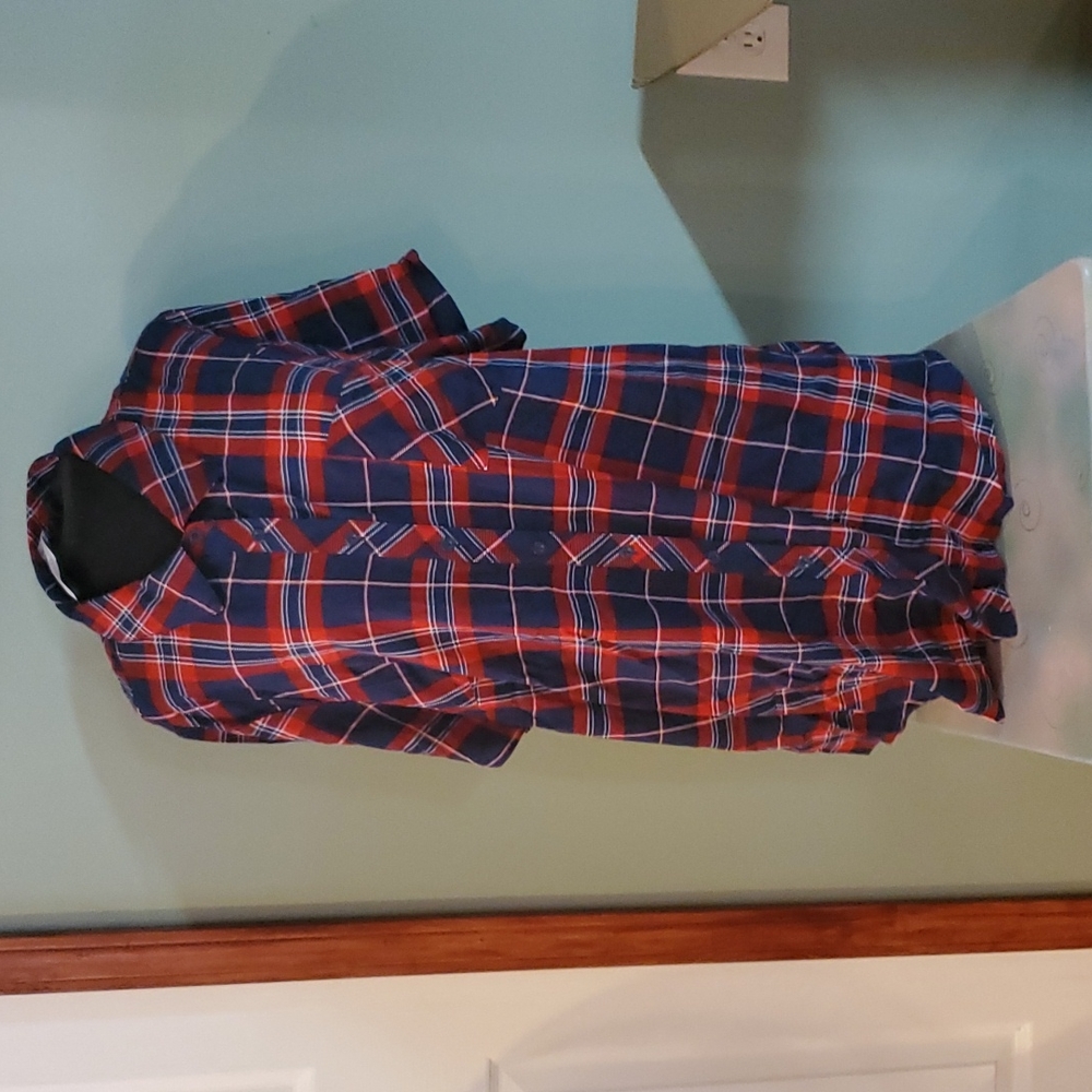 Torrid Plaid Button Down Blouse